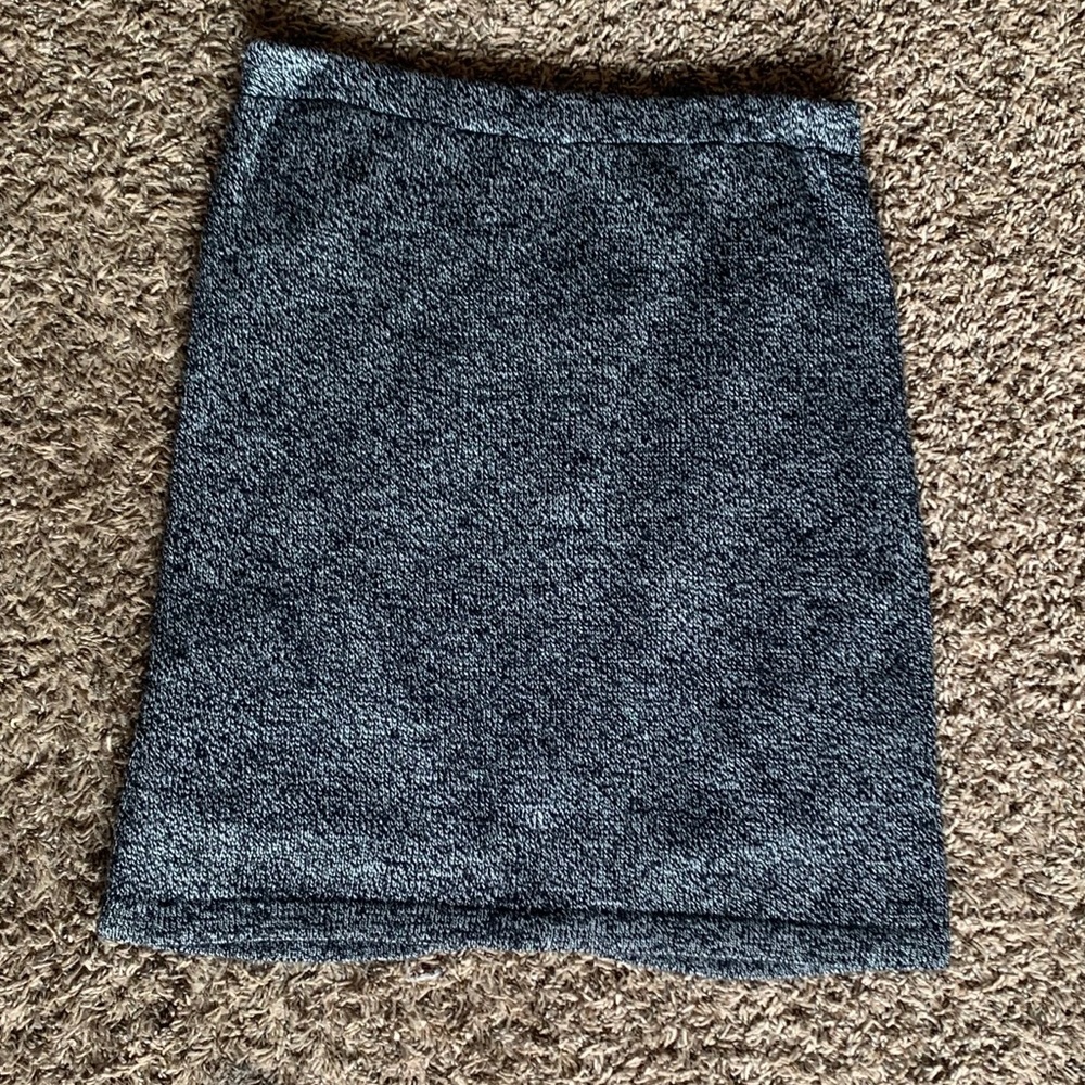 TRICOTTO Grey Marled Knit Pencil Skirt